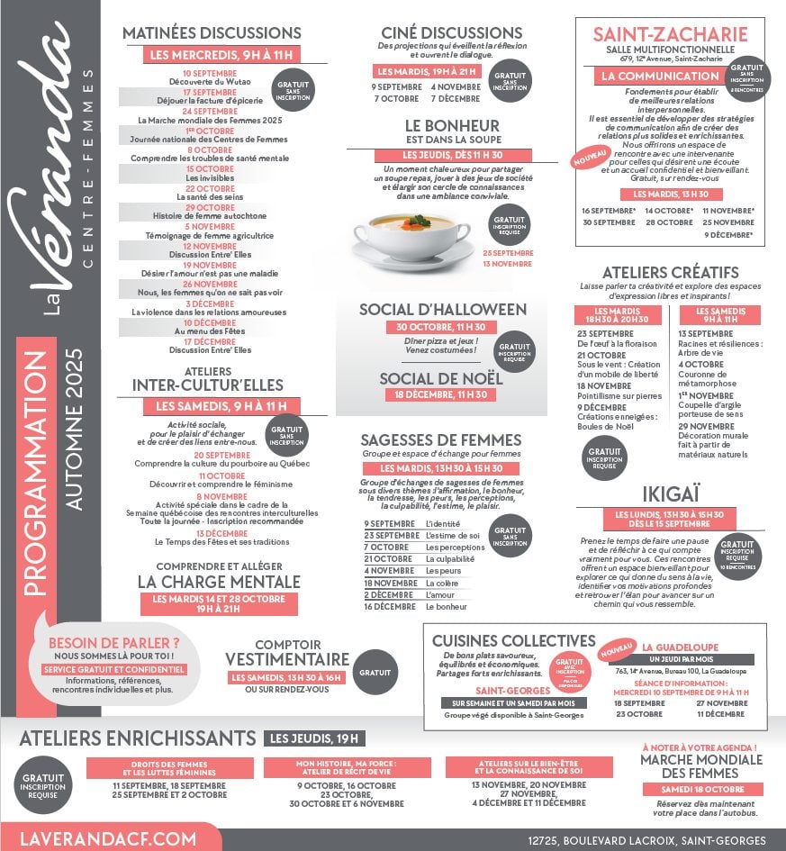 La Véranda, Centre-Femmes