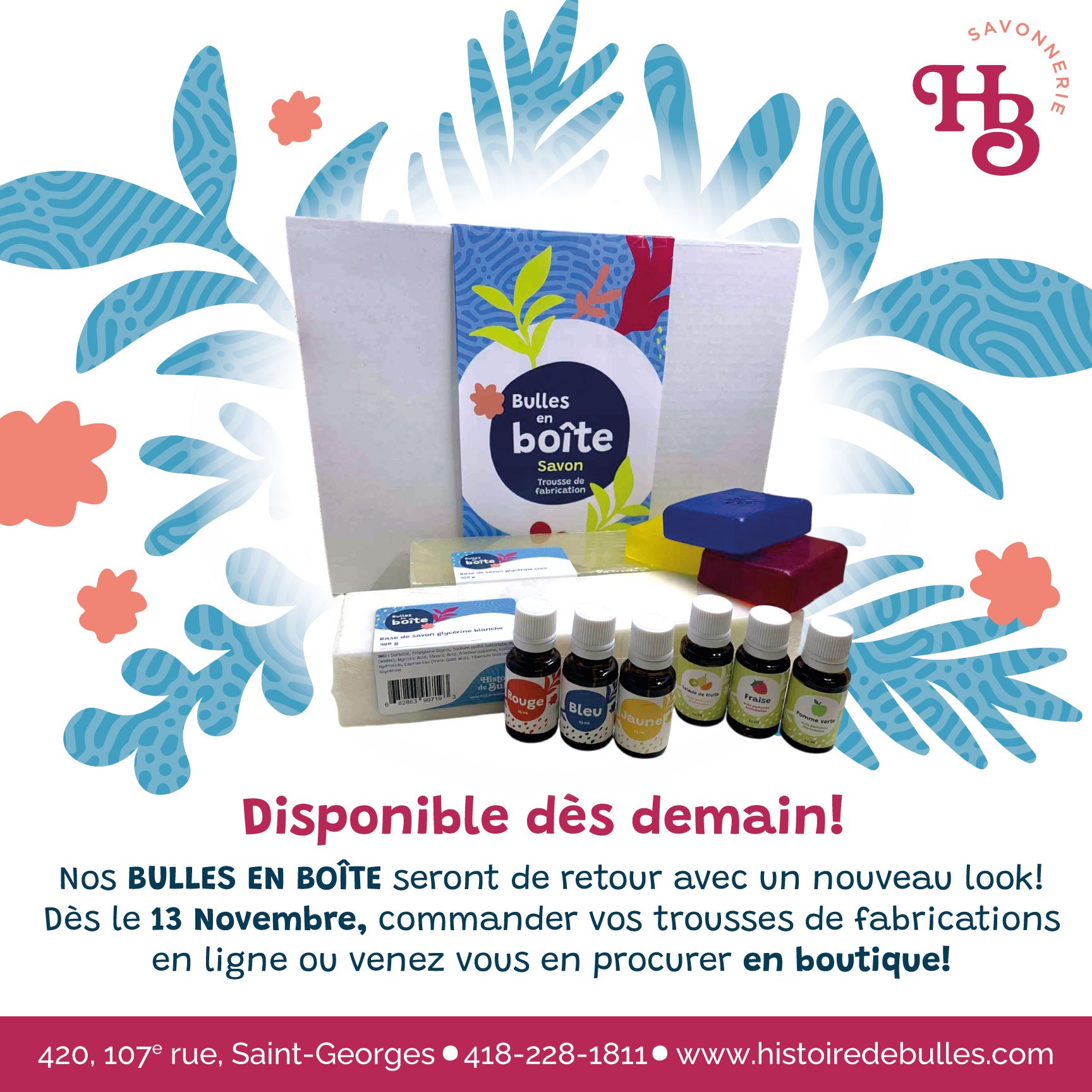 Savonnerie Histoire de Bulles