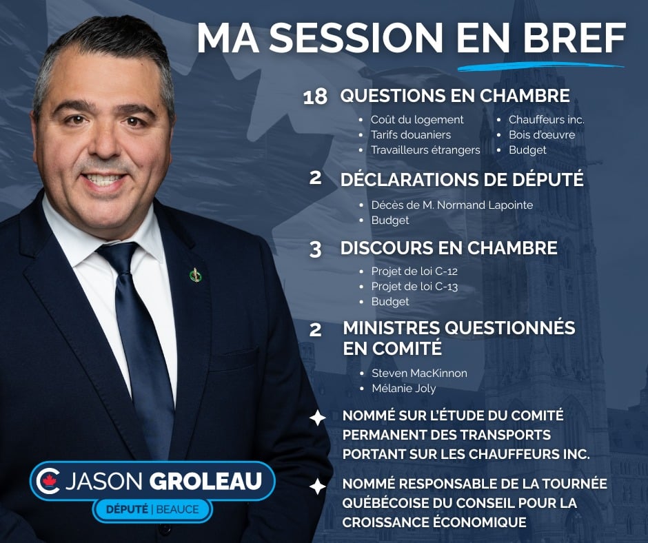 Jason Groleau, député de Beauce 