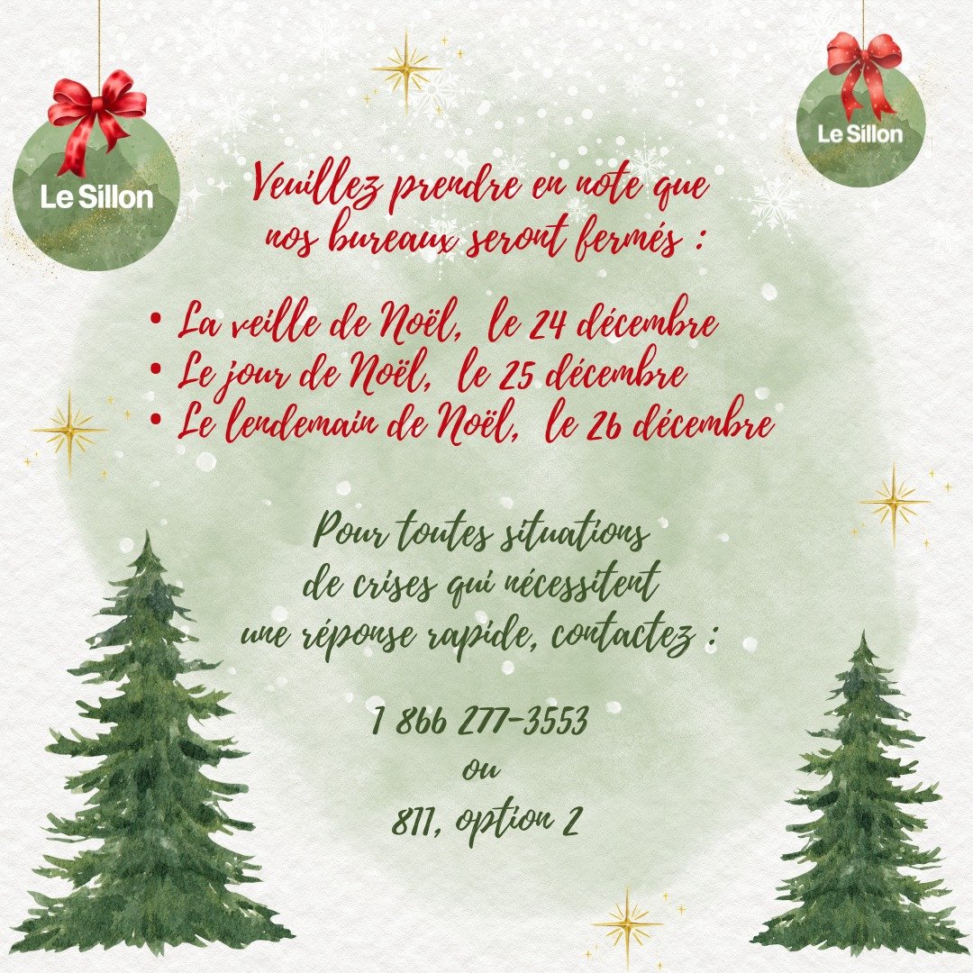 Le Sillon – Organisme de soutien aux proches d'une personne vivant avec un trouble de santé mentale.