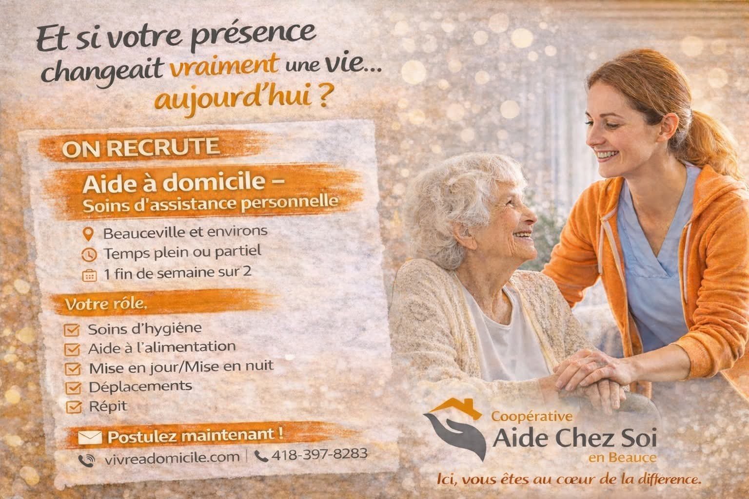 Coopérative Aide chez soi en Beauce