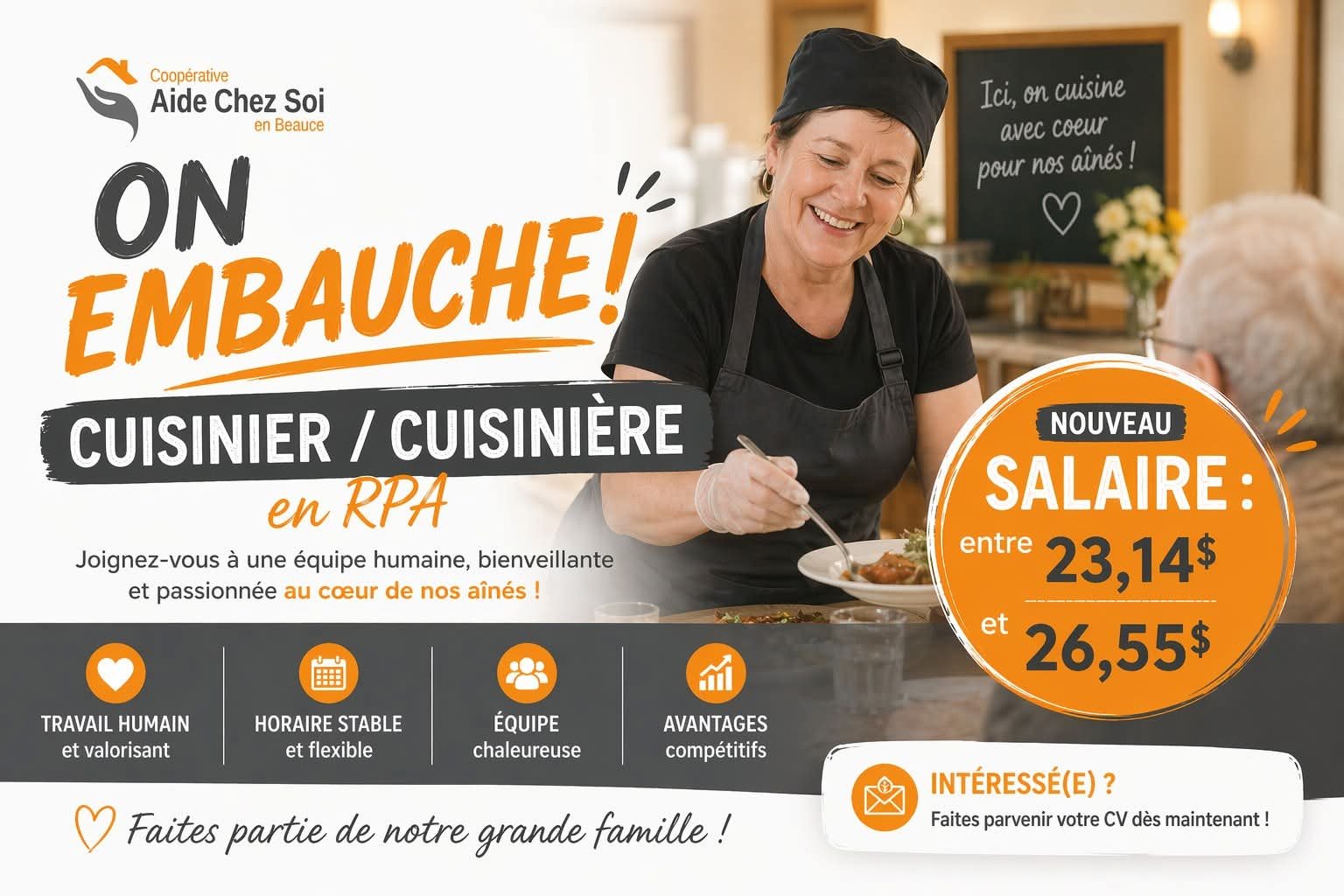 Coopérative Aide chez soi en Beauce