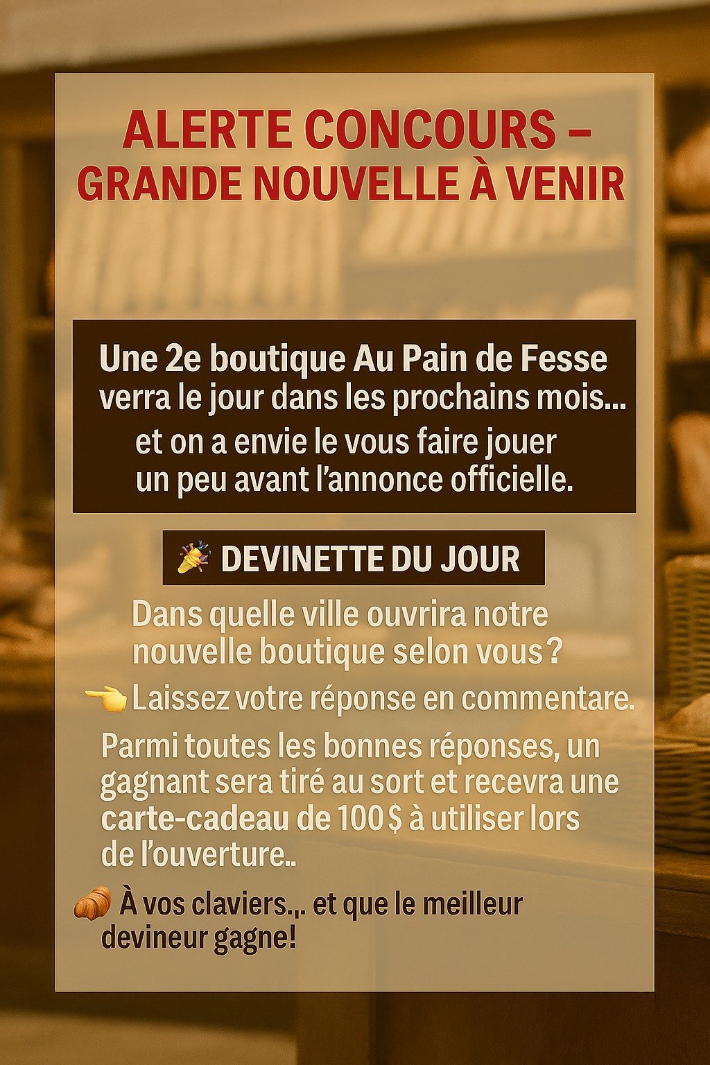 Boulangerie au Pain de Fesse