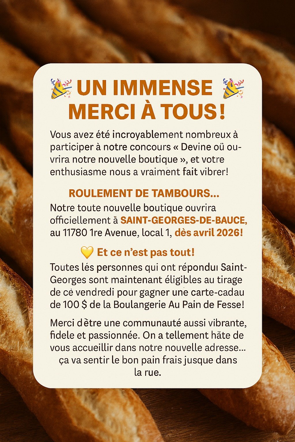 Boulangerie au Pain de Fesse