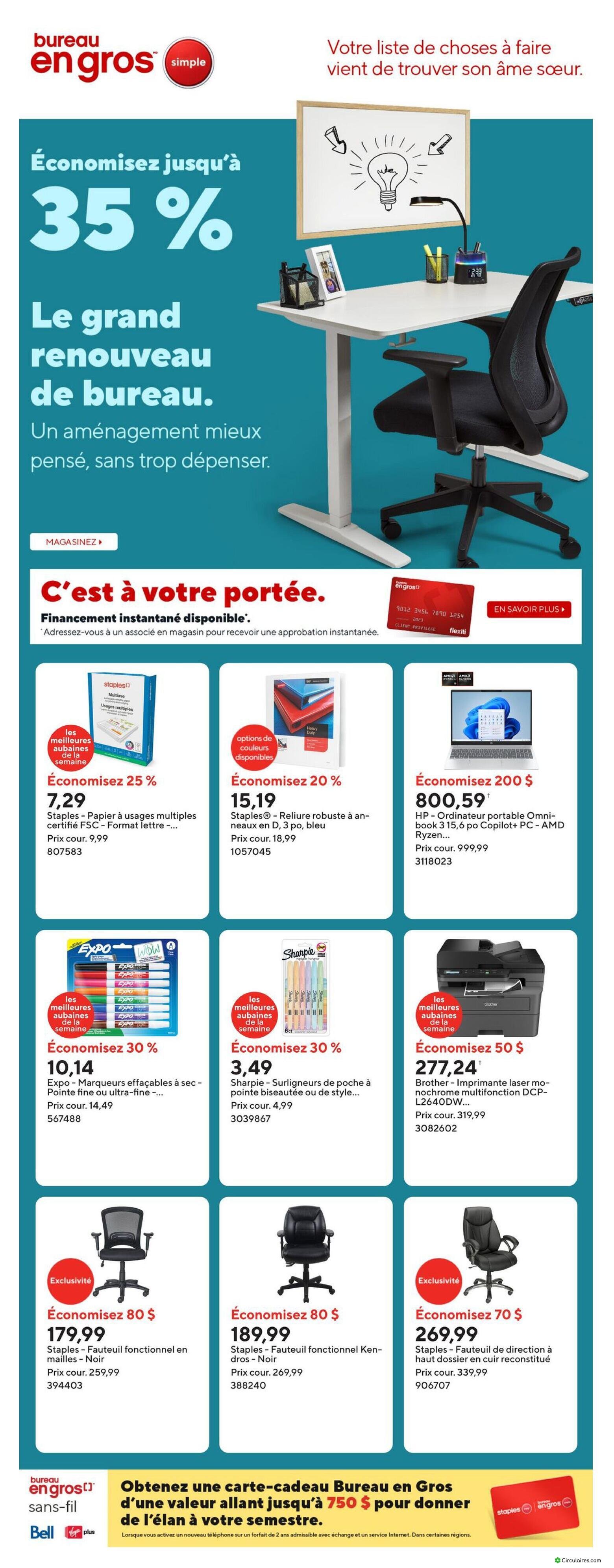 Bureau en Gros