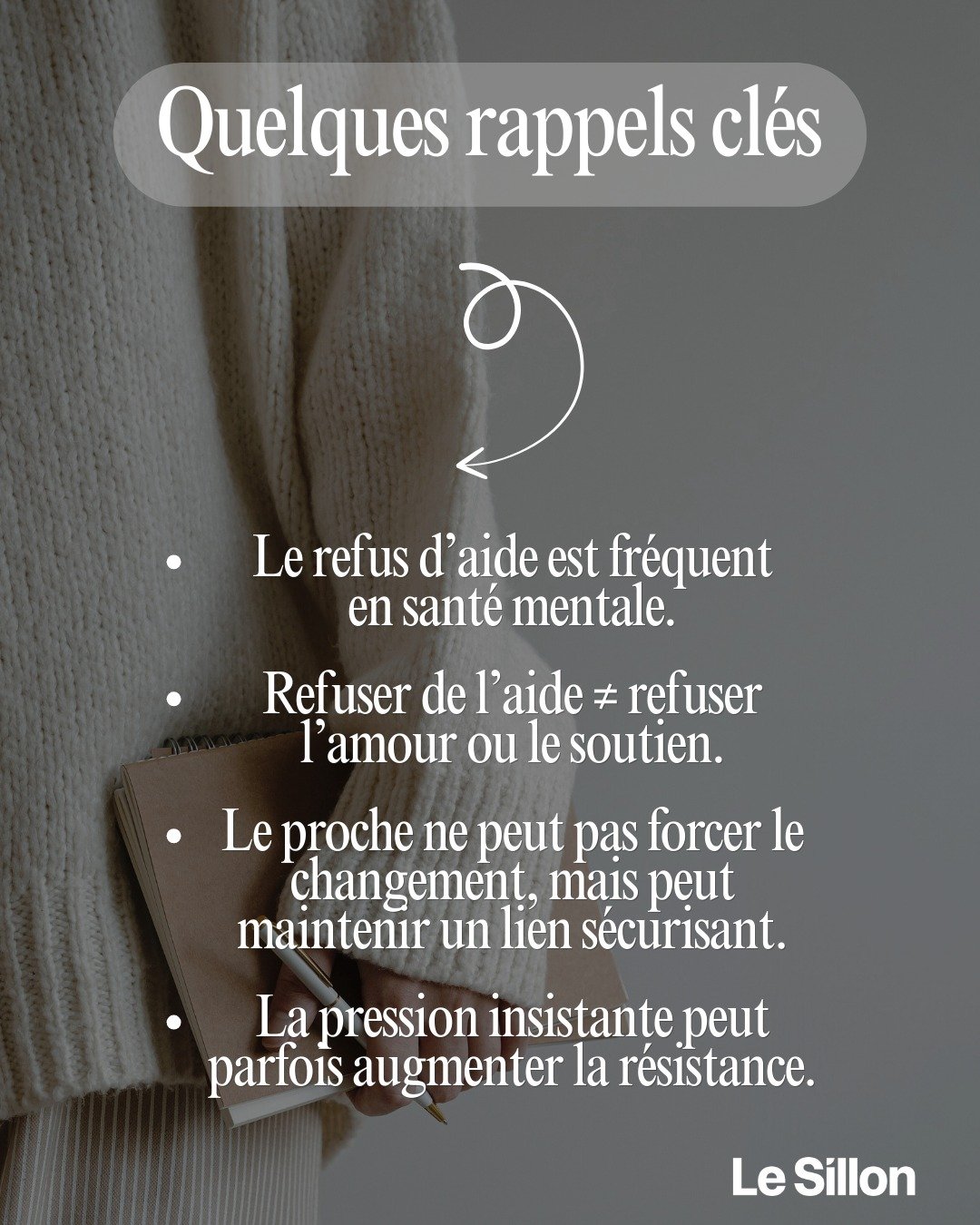 Le Sillon – Organisme de soutien aux proches d'une personne vivant avec un trouble de santé mentale.