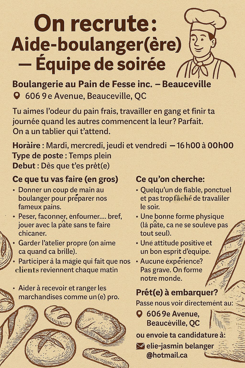 Boulangerie au Pain de Fesse