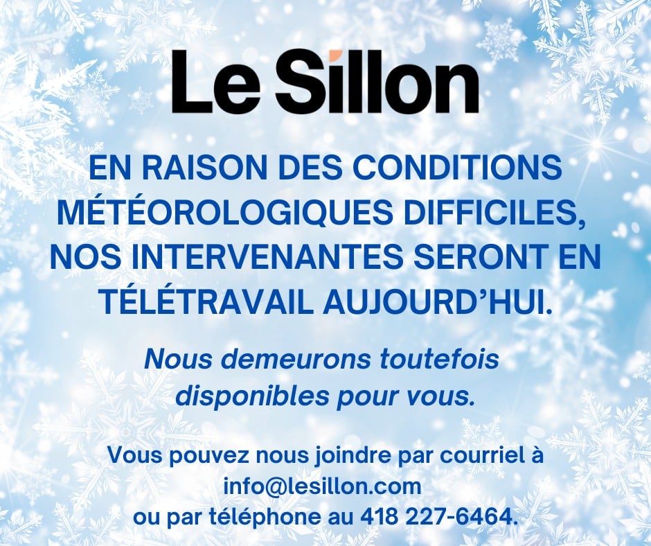 Le Sillon – Organisme de soutien aux proches d'une personne vivant avec un trouble de santé mentale.