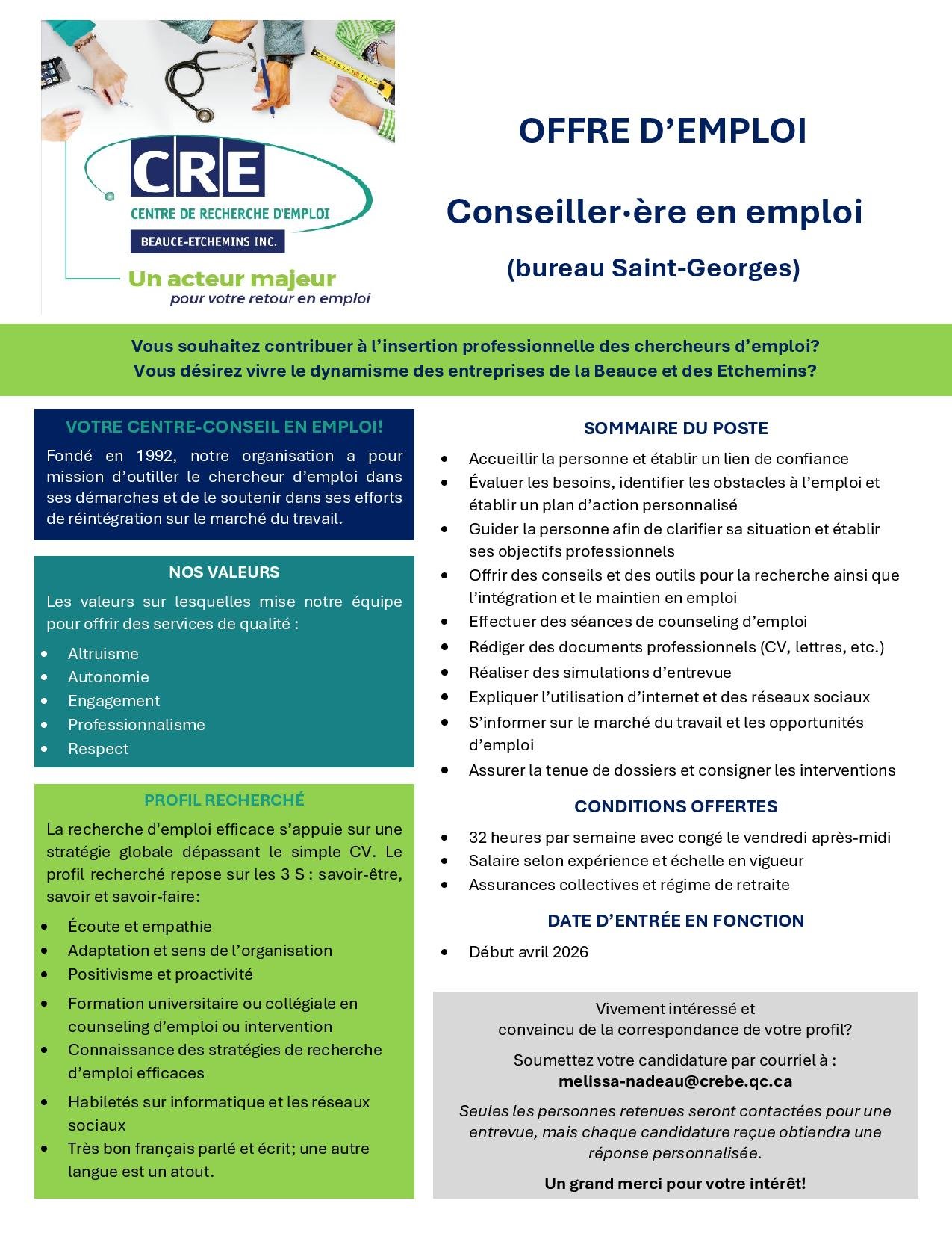 CRE Beauce-Etchemins